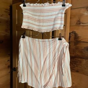 Red Dress Boutique Strapless Two Piece Skirt Set